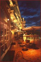 Chau Doc View by night Vertical With Restaurant