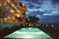 Swimming pool by night